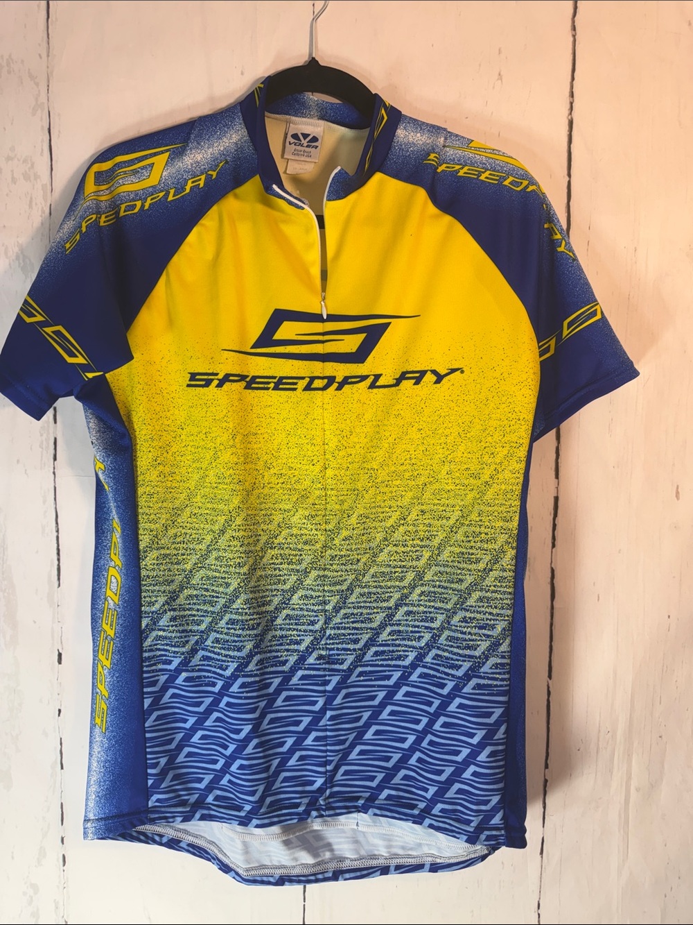 Speedplay Men’s Yellow & Blue Cycling Jersey